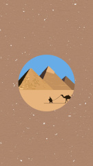 Illustration of Egyptian Pyramids