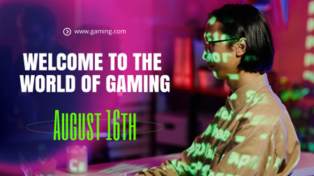 Gaming Community Invitation FB event cover Πρότυπο σχεδίασης