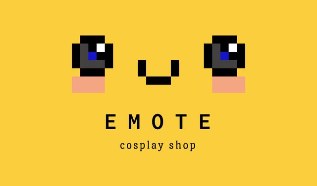 Template di design Cosplay Outfits Shop Ad Business card