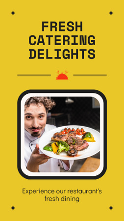 Fresh Catering Delight Offer Instagram Story – шаблон для дизайна