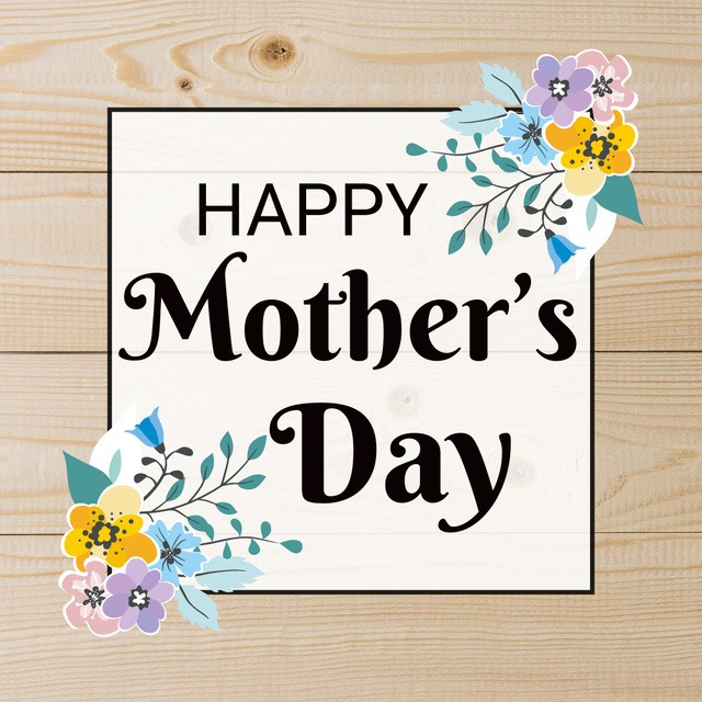 Flower Card for Mother’s Day Instagramデザインテンプレート