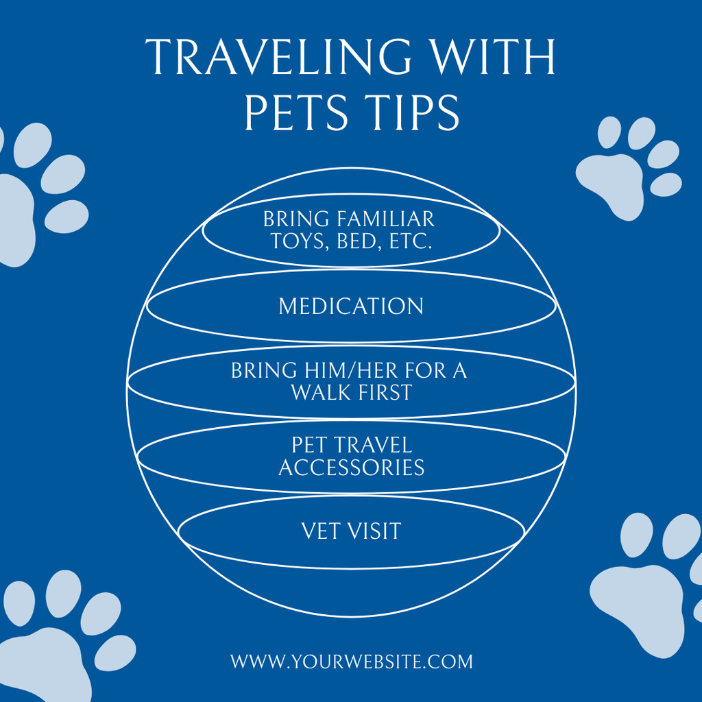 Travel Tips During Journey with Pet Instagramデザインテンプレート