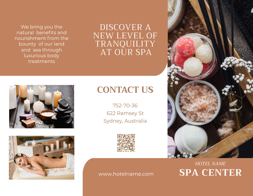 Template di design Spa Service Offer with Aromatic Salts Brochure 8.5x11in
