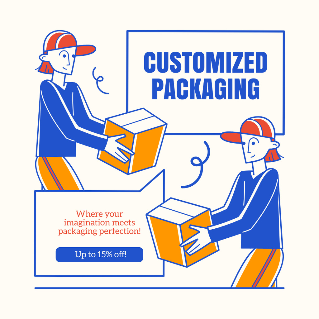 Safe and Careful Courier Services Instagram Design Template