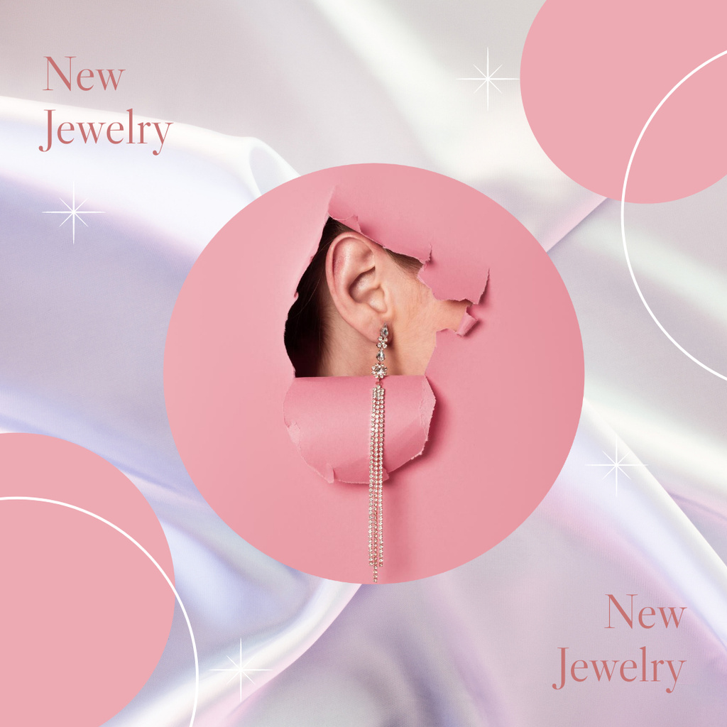 Ontwerpsjabloon van Instagram van New Arrival of Jewelry Promotion