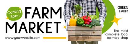 Çiftçi Pazarı Açılış Promosyonu Email header Tasarım Şablonu