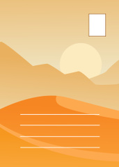 Desert Illustration With Sandy Mounds
