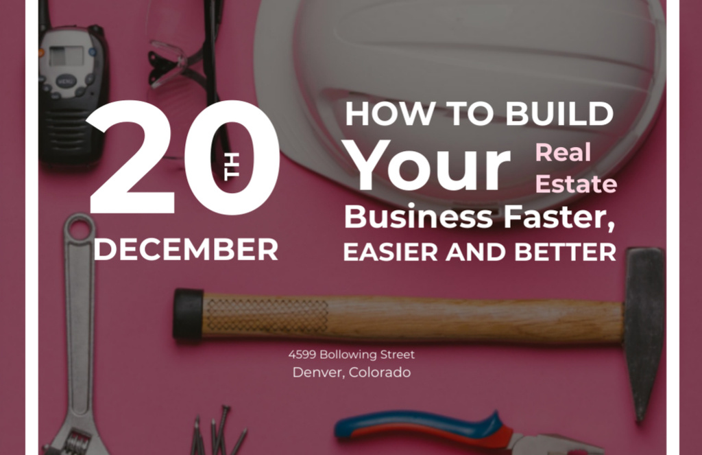 Modèle de visuel Tips About Running Building Business On Special Event With Tools - Flyer 5.5x8.5in Horizontal