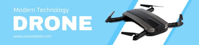 Modèle de visuel Offer for Drone Created by New Technologies - Ebay Store Billboard
