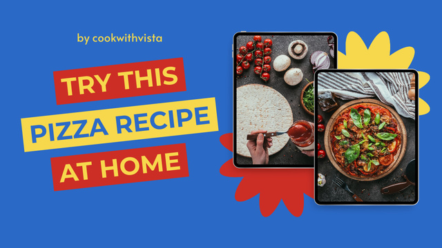 How to Make Delicious Italian Pizza at Home Youtube Thumbnail – шаблон для дизайна