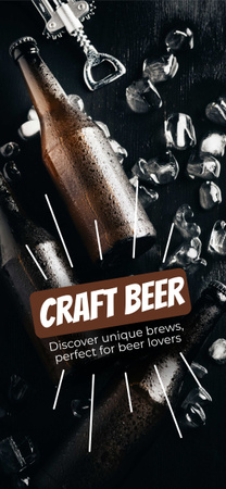 Modèle de visuel Promotion d'une bière artisanale unique - Snapchat Geofilter
