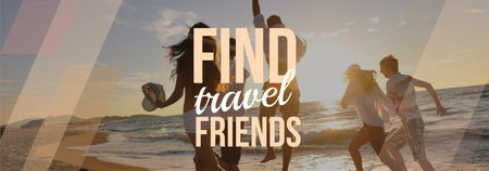 Travel Inspiration Young People at Seacoast Tumblrデザインテンプレート