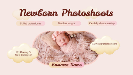 Newborn Photoshoots At Half Price Offer Full HD video Design Template