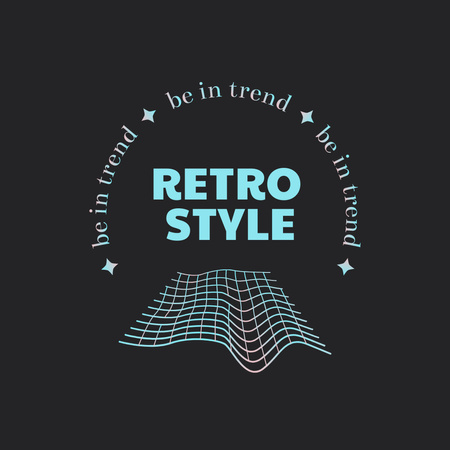 Ontwerpsjabloon van Logo van Retro Style Clothes Offer