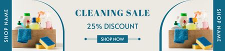 Household Cleaning Goods Sale Ebay Store Billboard Design Template