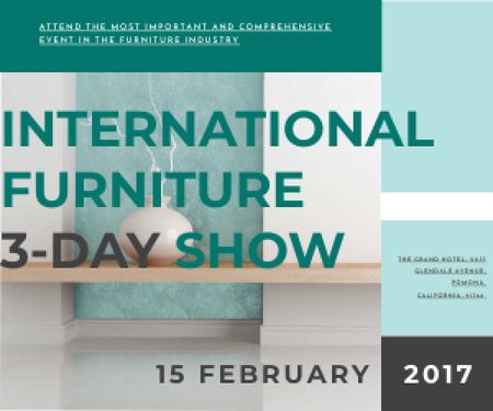 International furniture show Medium Rectangle Πρότυπο σχεδίασης