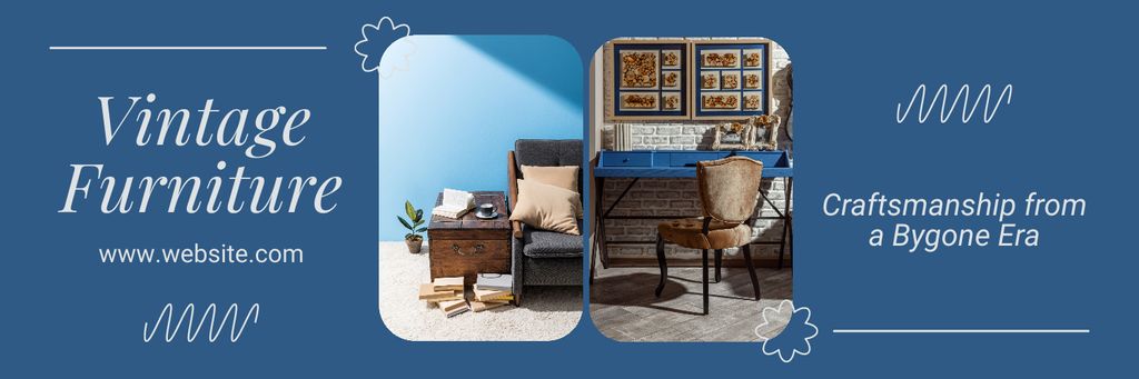 Designvorlage Bygone Era Furniture Pieces For Home Offer für Twitter