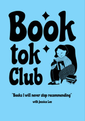 Book Club Invitation in Blue