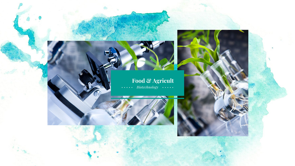 Food and Agricultural Biotechnology Youtubeデザインテンプレート