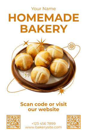 Platilla de diseño Homemade Desserts by Bakery Recipe Card