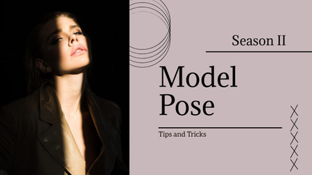 Designvorlage Tips and Tricks from Model für Youtube Thumbnail