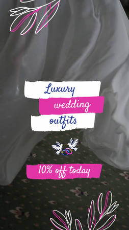 Luxury Wedding Outfits With Discount TikTok Video Design Template
