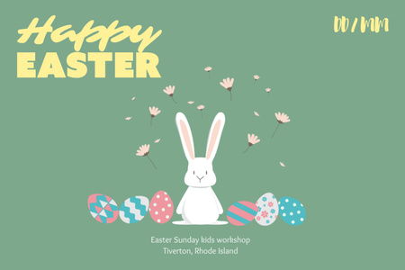 Platilla de diseño Easter Holiday Celebration Announcement Flyer 4x6in Horizontal
