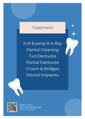 Services of Professional Dental Care on Blue