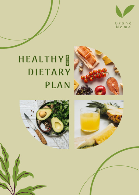 Template di design Healthy Eating Diet Plan Offer Flayer