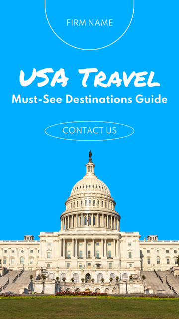 Travel Tour in USA Instagram Story – шаблон для дизайну