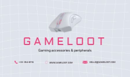 Gaming Gear Shop Ad Business card – шаблон для дизайна