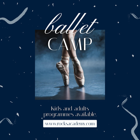 Ballet Camp Invitation Instagram Design Template