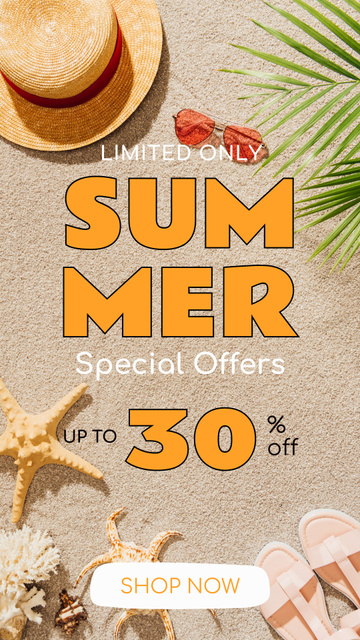 Limited Summer Offers Instagram Story Design Template