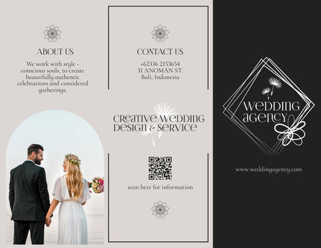 Nabídka služeb svatebního designu Brochure 8.5x11in Šablona návrhu