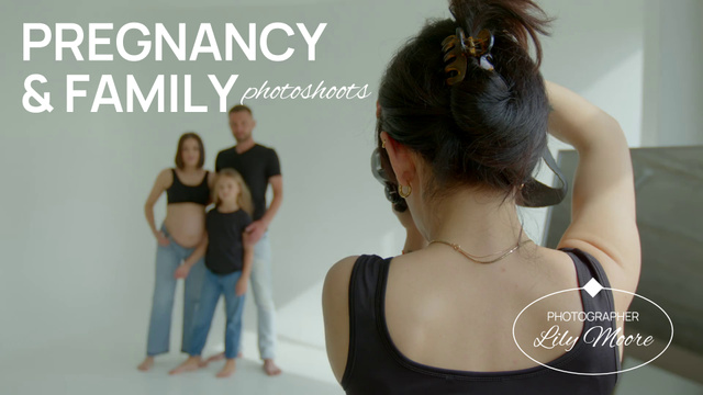 Ontwerpsjabloon van Full HD video van Lovely Pregnancy And Family Photoshoots Offer