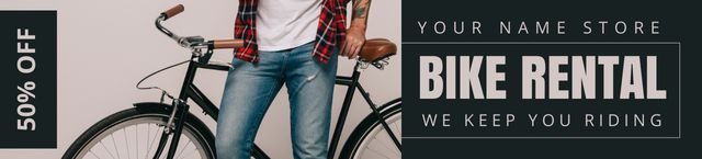 Designvorlage Keep Riding City Bikes für Ebay Store Billboard