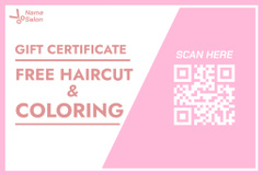 Offer of Free Haircut and Coloring in Beauty Salon