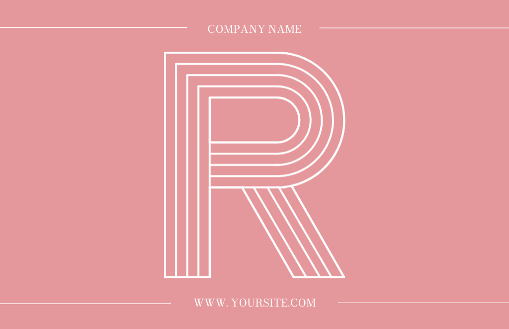 Digital Marketing Company Emblem Business Card 85x55mm Design Template