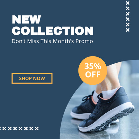 Shoes Sale Announcement Instagram Design Template