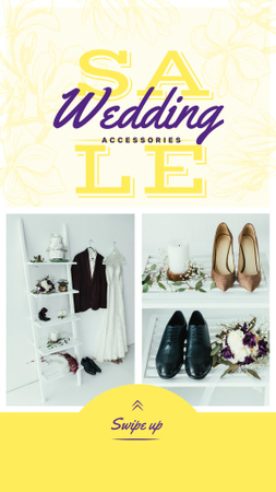 Sale Offer Stylish Set of Wedding Outfits Instagram Story Modelo de Design