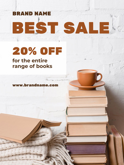 Best Sale of Books Poster USデザインテンプレート
