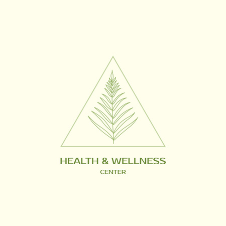 Health and Wellness Center Advertisement Logo Πρότυπο σχεδίασης