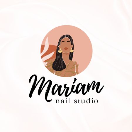 Manicure Services Offer Logo Modelo de Design
