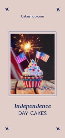Designvorlage USA Independence Day Desserts Offer für Flyer DIN Large