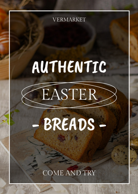 Ontwerpsjabloon van Flayer van Delicious Easter Breads Offer