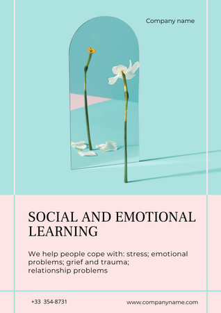 Social and Emotional Learning Poster A3 – шаблон для дизайну