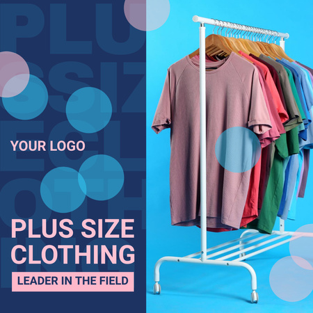 Offer of Stylish Plus Size Clothing Instagram Design Template