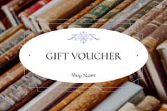 Gift voucher for bookstore