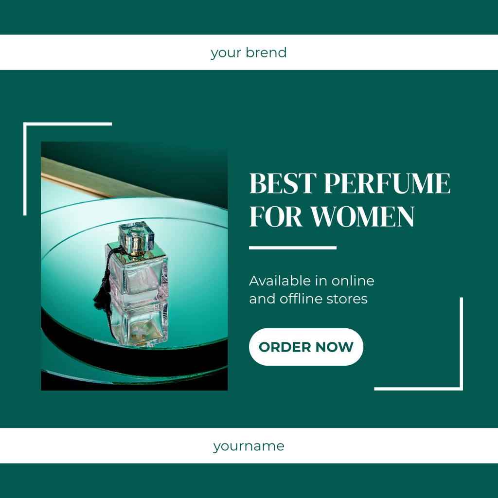 Perfumes for Women Announcement Instagram Modelo de Design