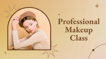 Professional Makeup Class  Youtube Thumbnail Modelo de Design
